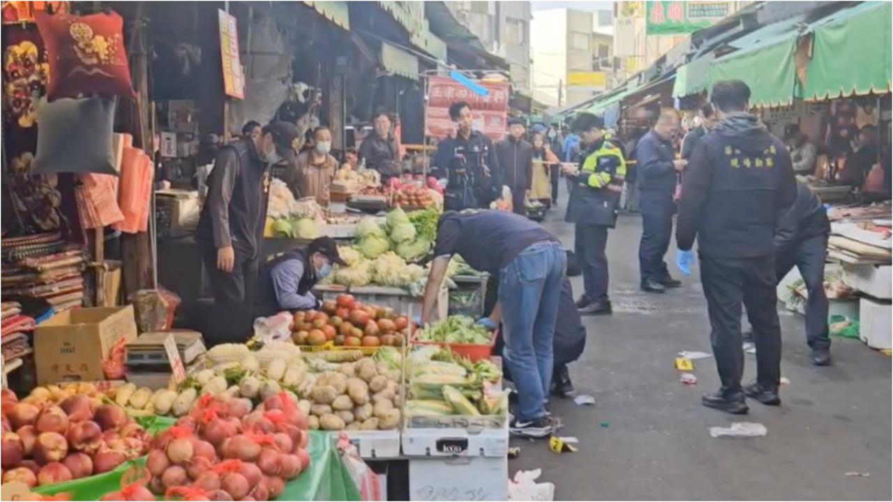 苗栗市場砍警遭開槍　嫌犯胸口中彈宣告不治